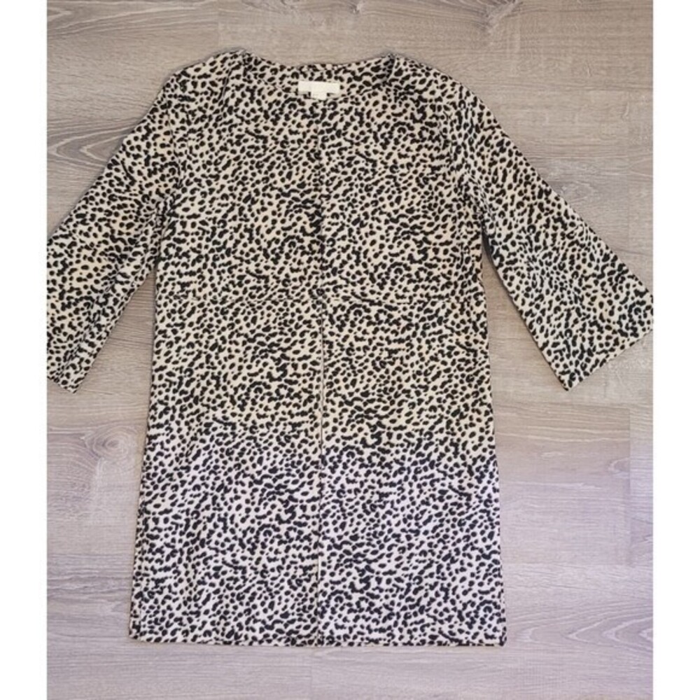 H & M Women's Size 4 Animal Print Open Front Jacket With 3/4‎ Sleeves - Picture 3 of 10